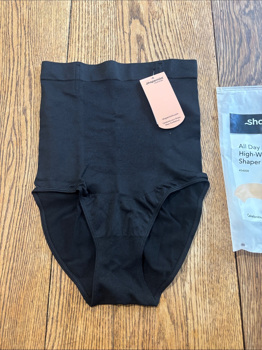 NWT Shapermint Black High-Waist Shaping Brief - M/L